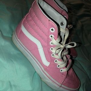 Pink high top vans